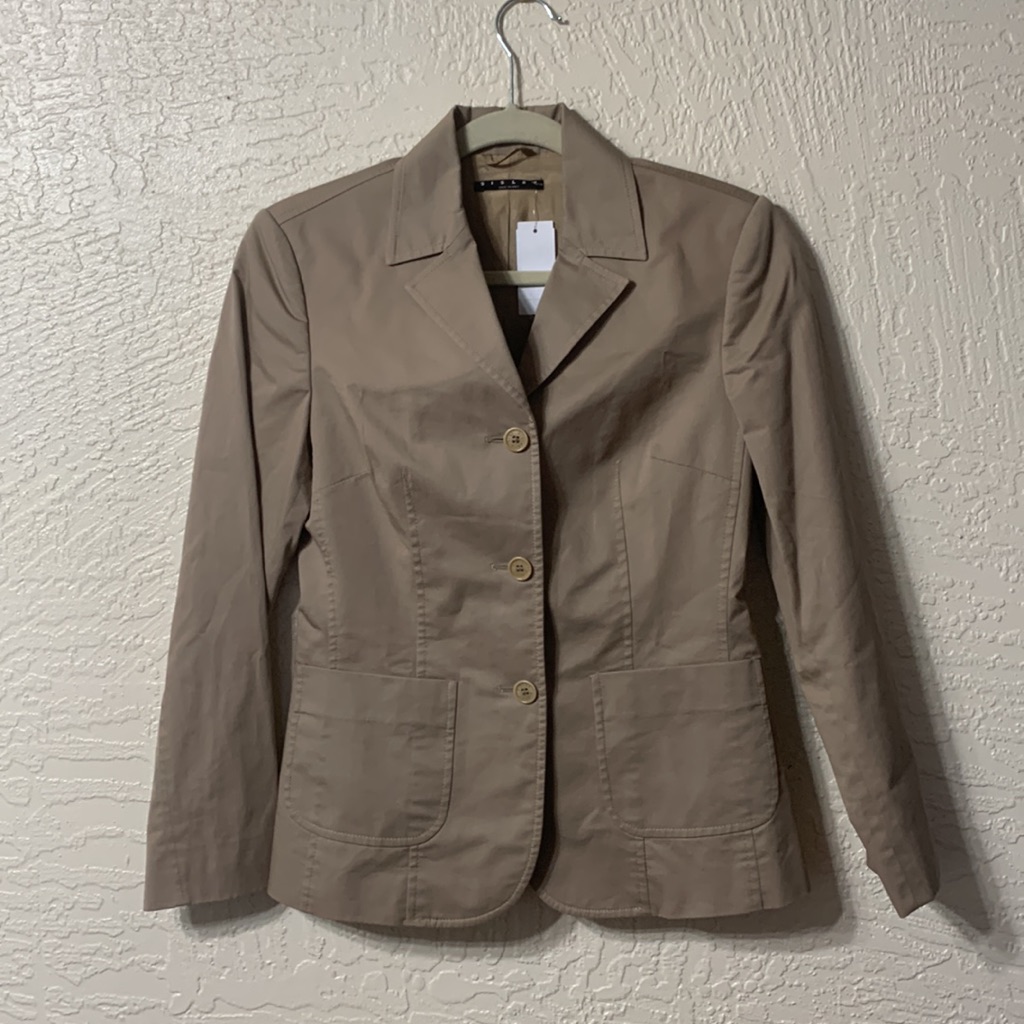 Sisley Taupe Blazer Italy 40